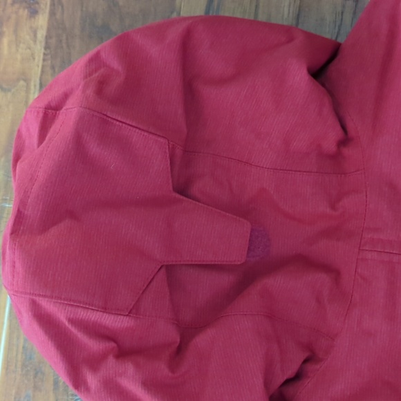 Columbia Omniheat Warm Winter Faux Fur Hooded Coat Red Large - Picture 7 of 9